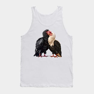 Valentine Cartoon Vulture Couple Tank Top